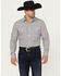 Image #1 - Cody James Black 1978&reg; Men's Condor Striped Print Long Sleeve Button-Down Western Shirt, Black, hi-res