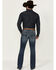 Image #3 - RANK 45&reg; Men's Yuma Wash Trigger Slim Bootcut Performance Stretch Denim Jeans, Blue, hi-res