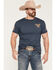 Image #2 - Grunt Style Men's American Forged Short Sleeve Graphic T-Shirt, Navy, hi-res