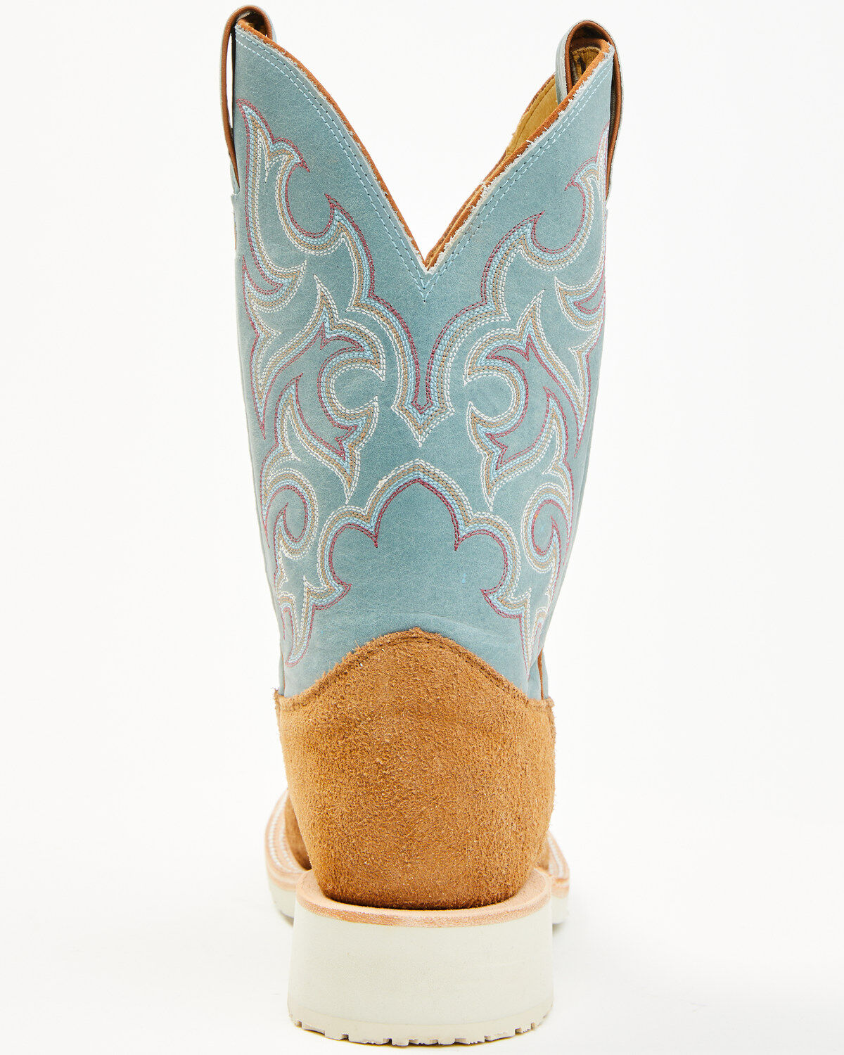 Image #5 - Justin Men's Alamo Roughout Performance Western Boots - Broad Square Toe, Tan, hi-res
