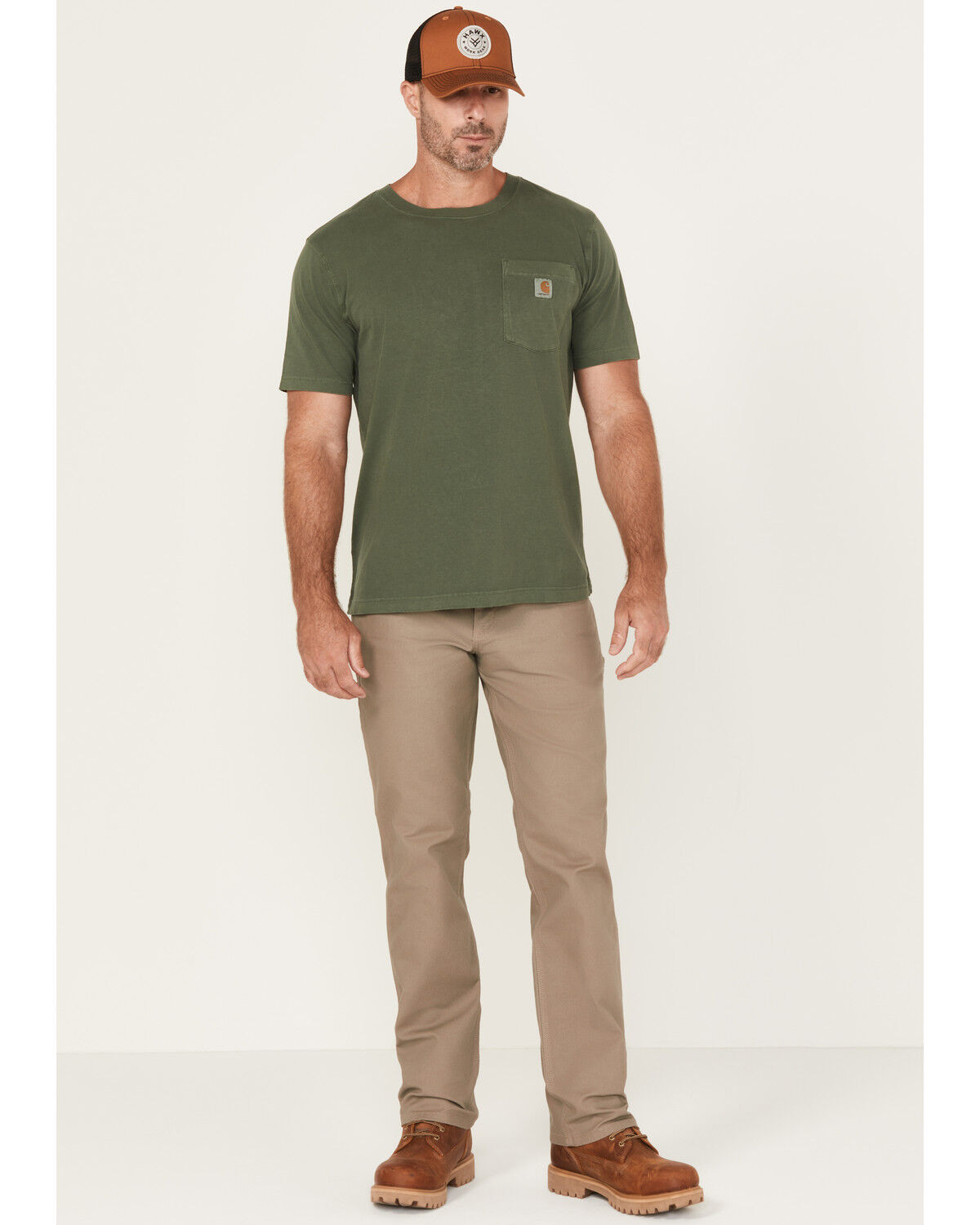 Image #1 - Carhartt Men's Rugged Flex&reg; Work Pants, Tan, hi-res