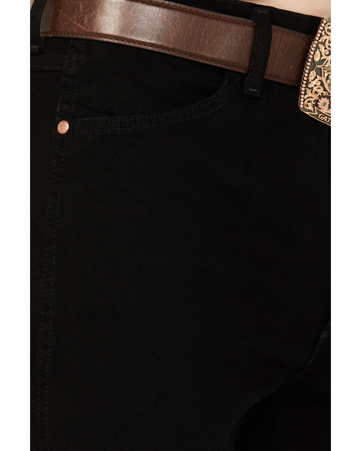 Image #2 - Wrangler Men's Active Flex Cowboy Cut Slim Stretch Jeans, Black, hi-res