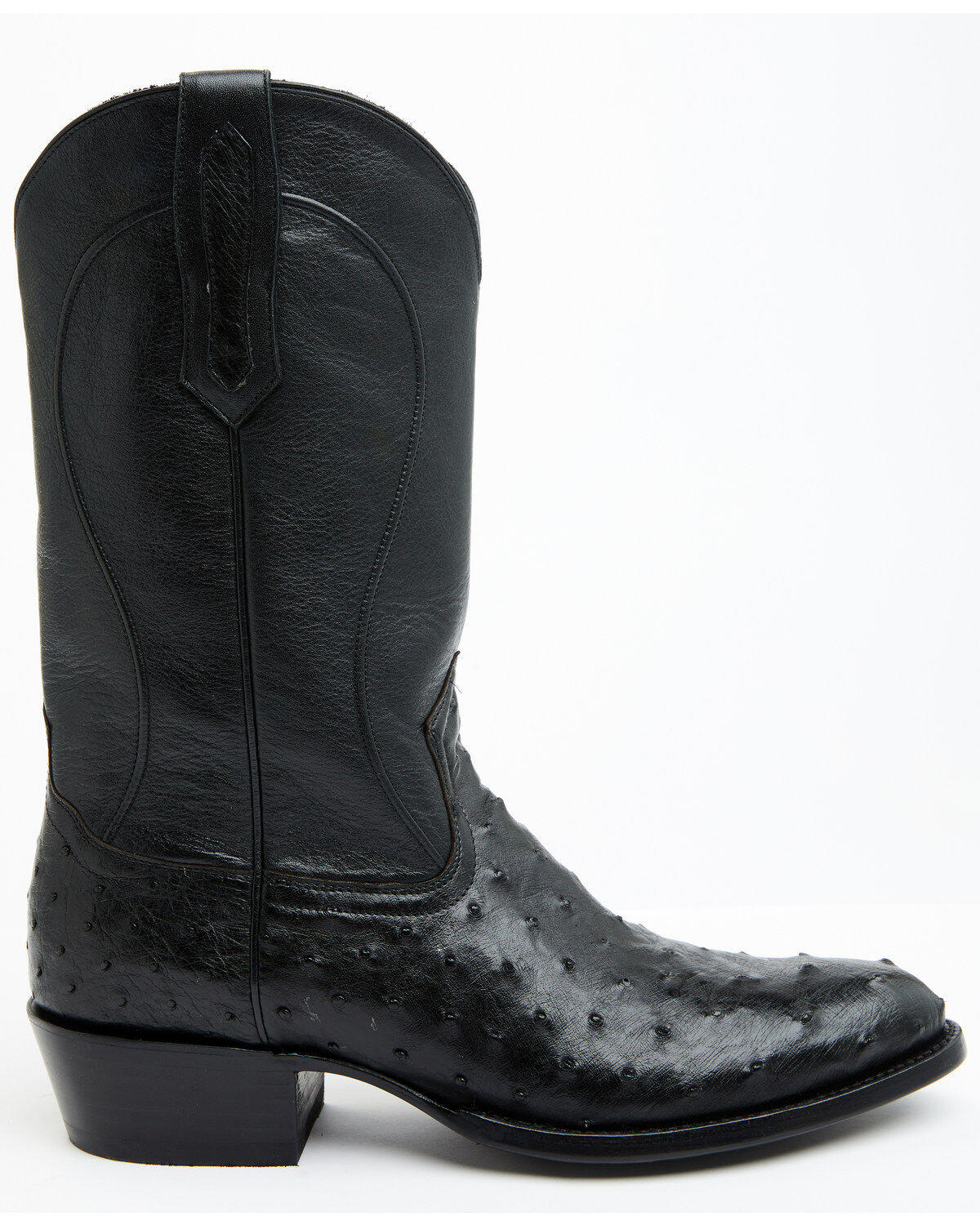 Image #2 - Cody James Black 1978&reg; Men's Chapman Exotic Full-Quill Ostrich Western Boots - Round Toe, Black, hi-res