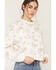 Image #2 - Originality Women's Conversational Print Crew Neck Sweatshirt, Cream, hi-res