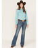 Image #1 - Wrangler retro Women's Vintage Medium Shelby Trouser Jeans, Blue, hi-res