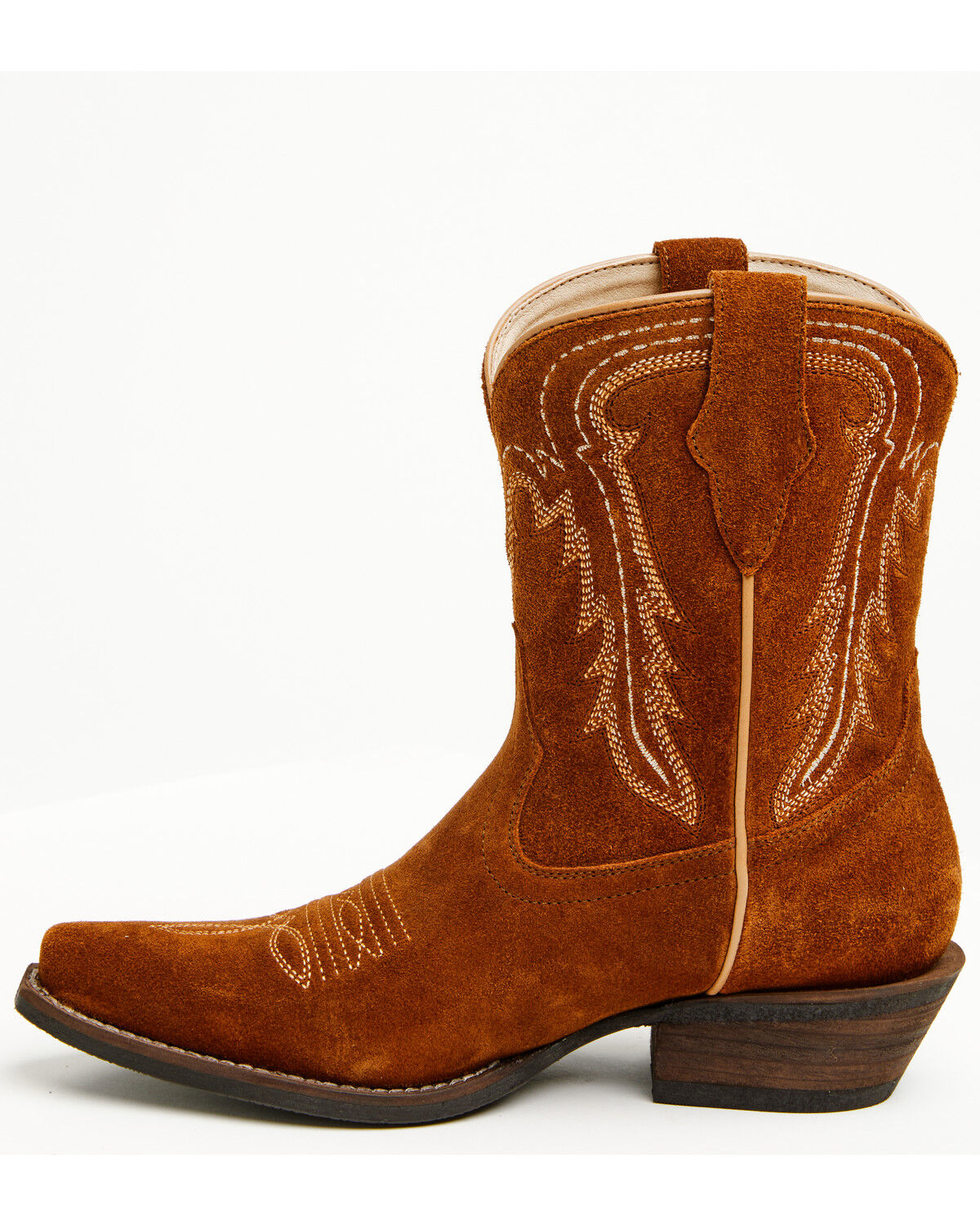 Image #3 - Shyanne Women's Ricki Suede Booties - Snip Toe, Rust Copper, hi-res