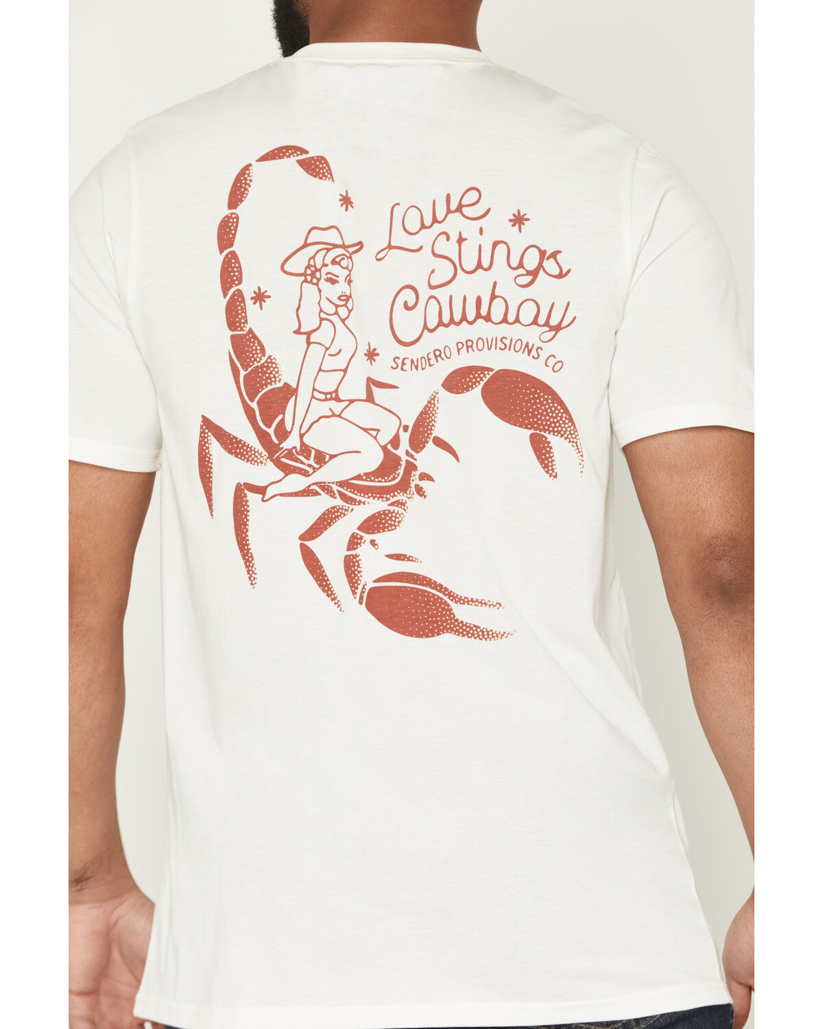 Image #4 - Sendero Provisions Men's Love Sting Short Sleeve Graphic T-Shirt, Natural, hi-res