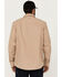 Image #4 - Hawx Men's All Out Woven Solid Long Sleeve Snap Work Shirt - Big, Khaki, hi-res