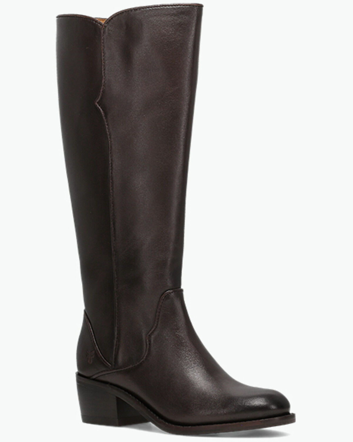 Frye Women's Carson 2 Piping Tall Fashion Boots - Round Toe, Dark Brown, hi-res