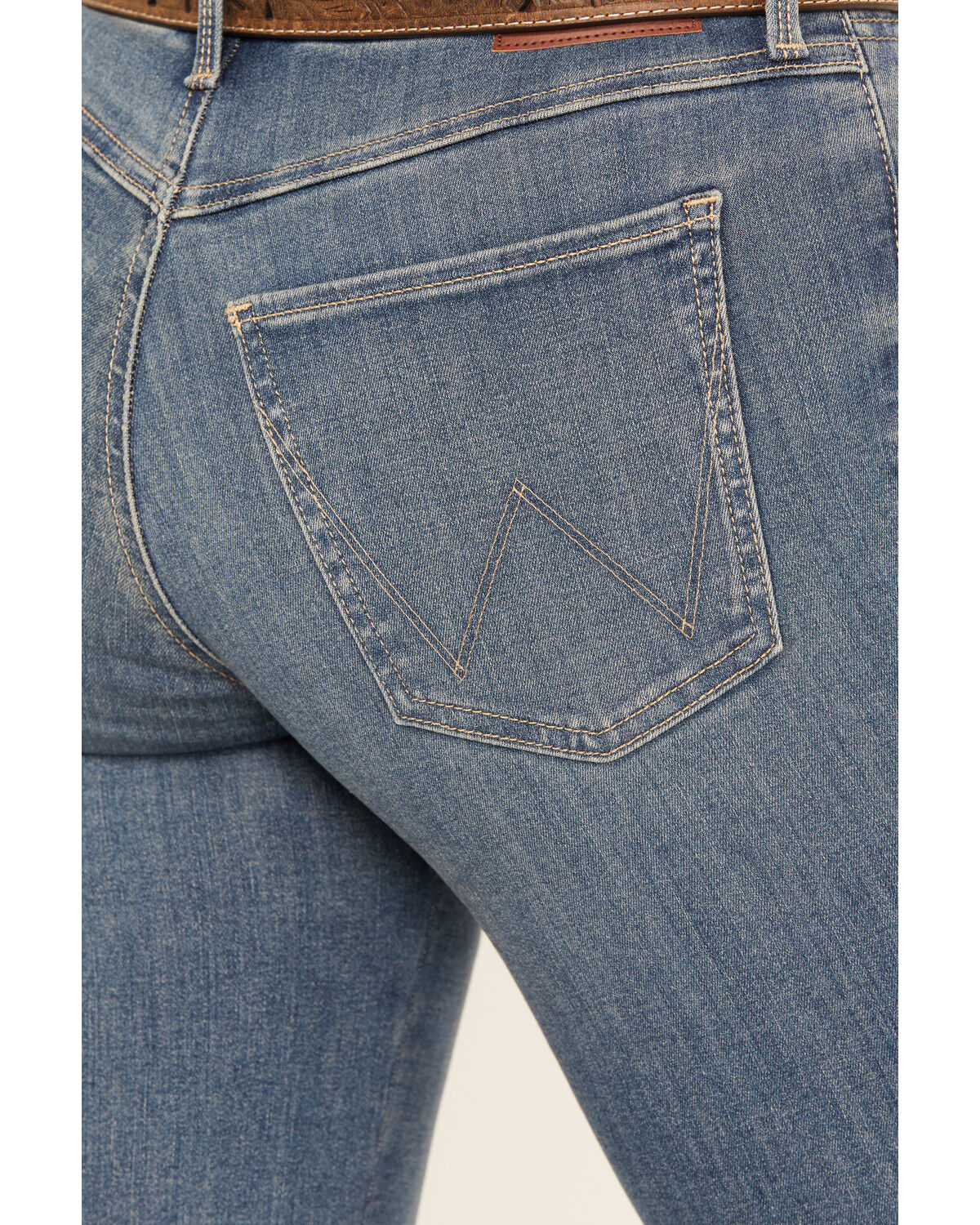 Image #4 - Wrangler Women's Ada Medium Wash Bespoke High Rise Bootcut Stretch Denim Jeans, Medium Wash, hi-res