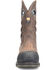 Image #4 - Phantom Rider Men's 11" Crater Waterproof Internal MetGuard Wellington Work Boots - Composite Toe, Brown, hi-res