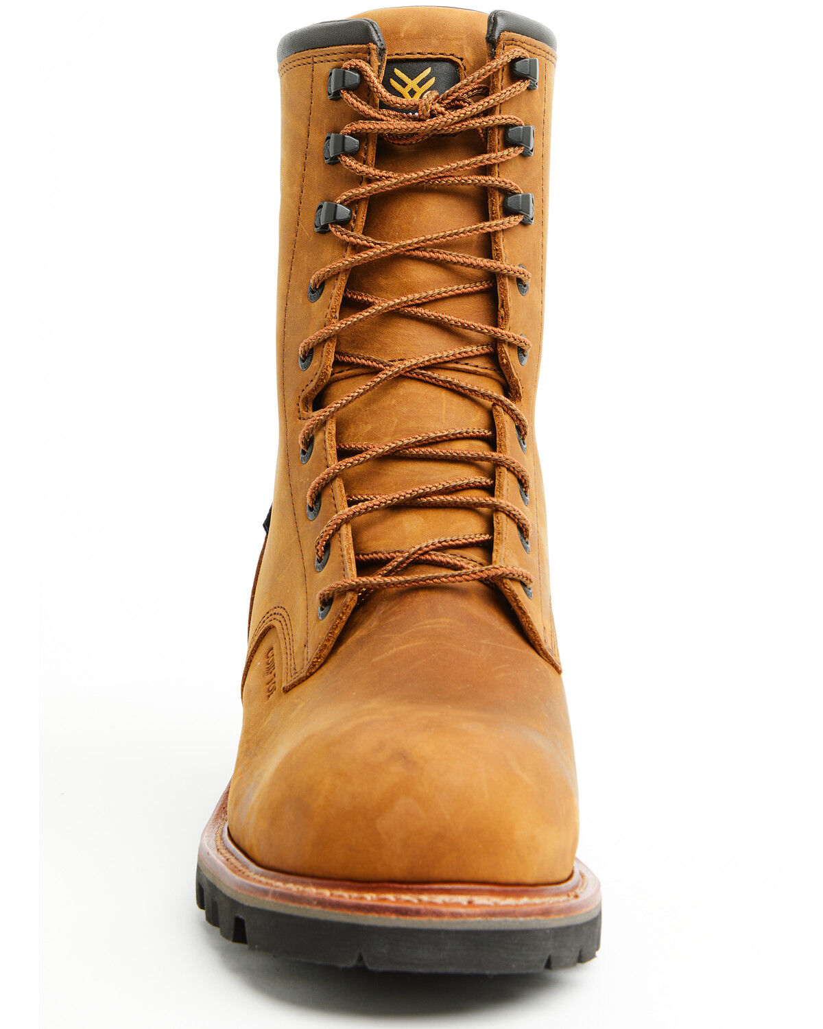 Image #4 - Hawx Men's 9" Logger Lace-Up Waterproof Work Boot - Composite Toe, Caramel, hi-res