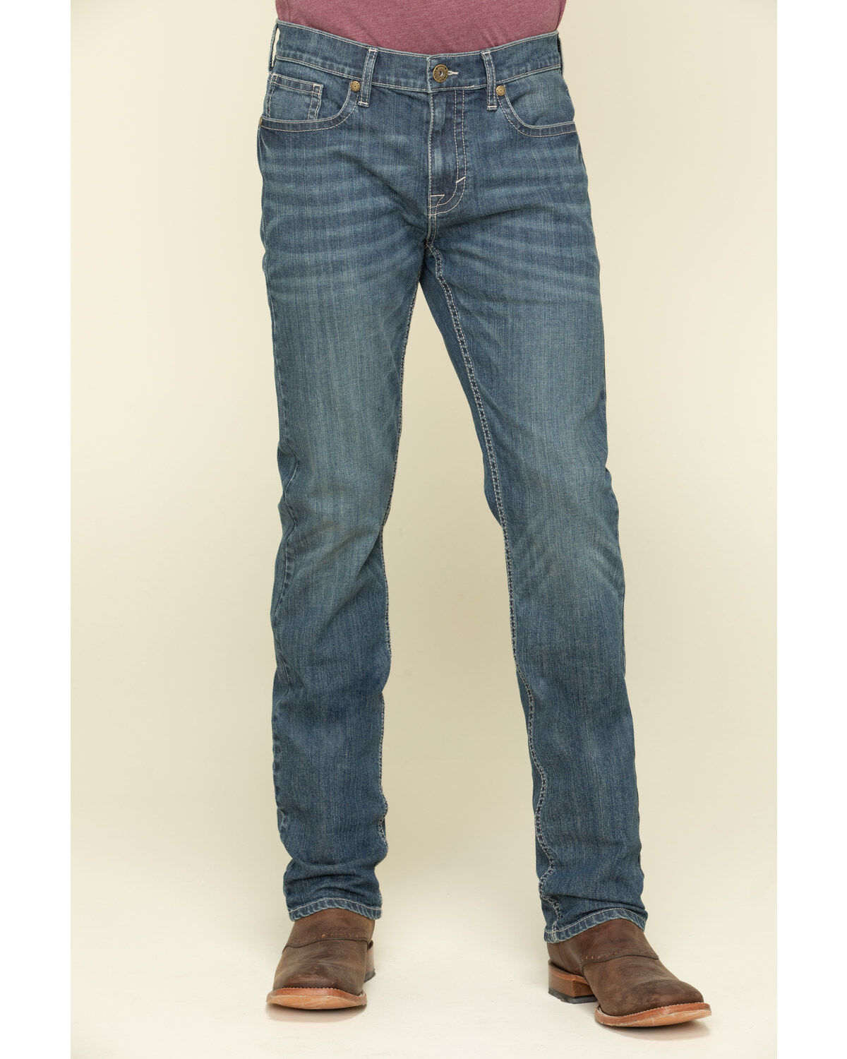 Image #2 - Cody James Men's Stone Cold Wash Jackson Slim Straight Stretch Denim Jeans, Blue, hi-res