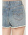 Image #4 - Kimes Ranch Women's Daisy High Rise Medium Wash Denim Shorts, Medium Wash, hi-res