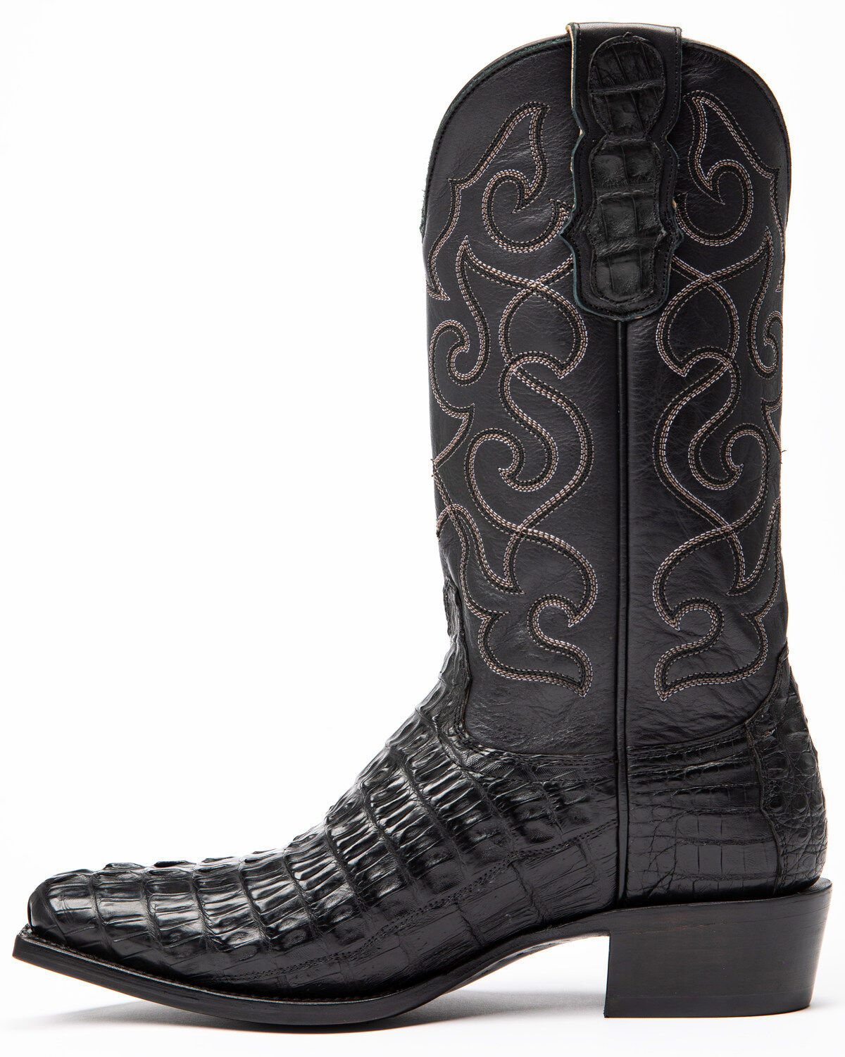Image #3 - Moonshine Spirit&reg; Men's Rock City Fuscus Caiman Western Boots - Snip Toe, Black, hi-res