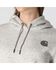 Image #2 - Carhartt Women's Heather Grey Clarksburg Sleeve Logo Hooded Sweatshirt - Plus, Heather Grey, hi-res