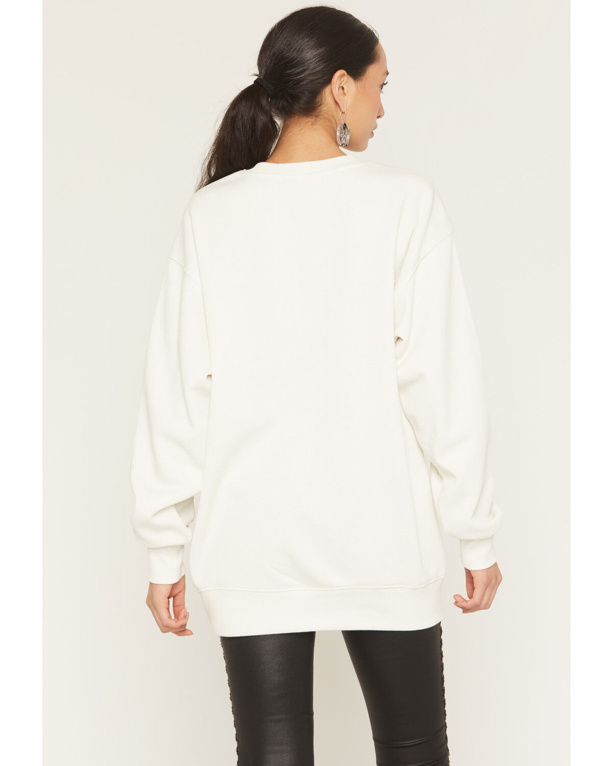 Image #4 - Youth in Revolt Women's Eagle Crew Neck Sweatshirt, Cream, hi-res