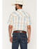 Image #4 - RANK 45&reg; Men's RODEOTEK&trade; 2.0 Everglades Southwestern Print Short Sleeve Snap Western Shirt, Ivory, hi-res