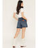 Image #3 - Wrangler Women's High Rise Dark Wash Summer Stretch Denim Jeans, Charcoal, hi-res