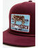 Image #2 - Lazy J Ranch Wear Men's Bull Trap Ball Cap, Maroon, hi-res