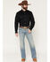Image #1 - Moonshine Spirit&reg; Men's Maverick Medium Wash Slim Bootcut Stretch Denim Jeans, Medium Wash, hi-res