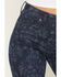Image #3 - Shyanne Women's Lu Dark Wash Serena High Rise Slim Wide Leg Comfort Stretch Denim Jeans, Dark Wash, hi-res