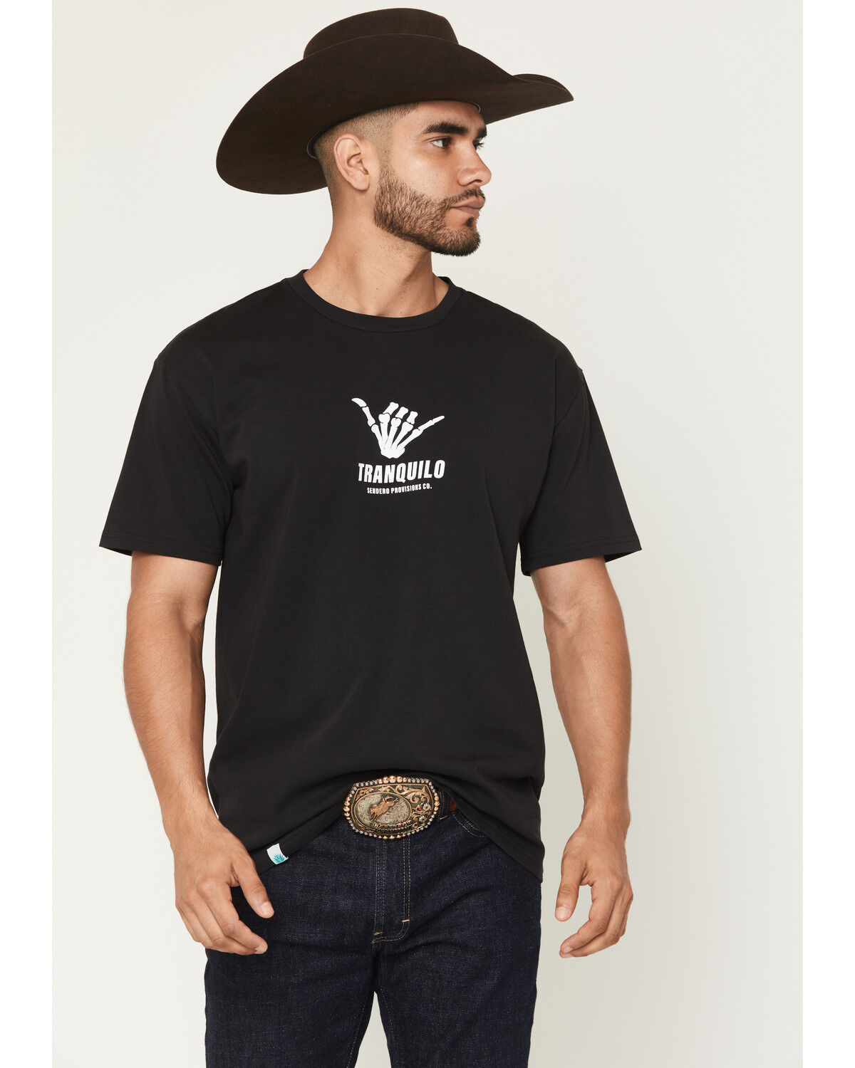 Sendero Provisions Men's Tranquilo Short Sleeve Graphic T-Shirt, Black, hi-res