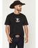 Image #1 - Sendero Provisions Men's Tranquilo Short Sleeve Graphic T-Shirt, Black, hi-res