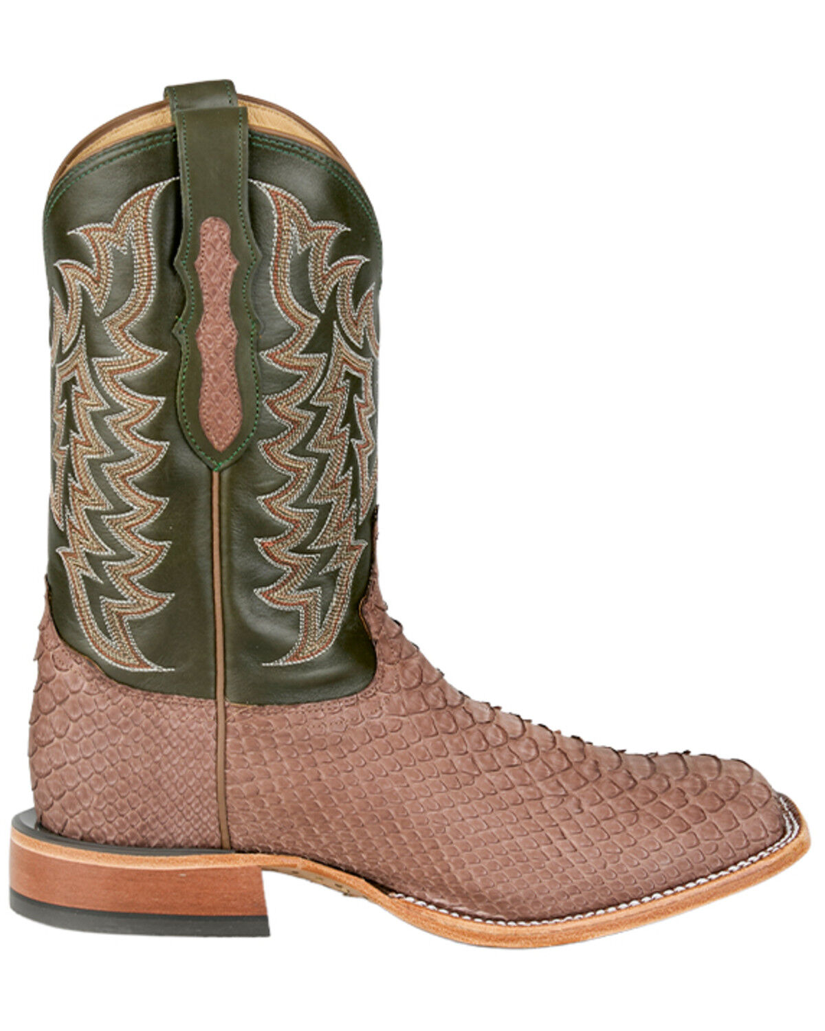 Image #2 - Tony Lama Men's Mario Exotic Python Western Boots - Broad Square Toe, Brown, hi-res