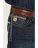 Image #2 - Cinch Men's Ian Rigid Dark Slim Bootcut Jeans, Indigo, hi-res