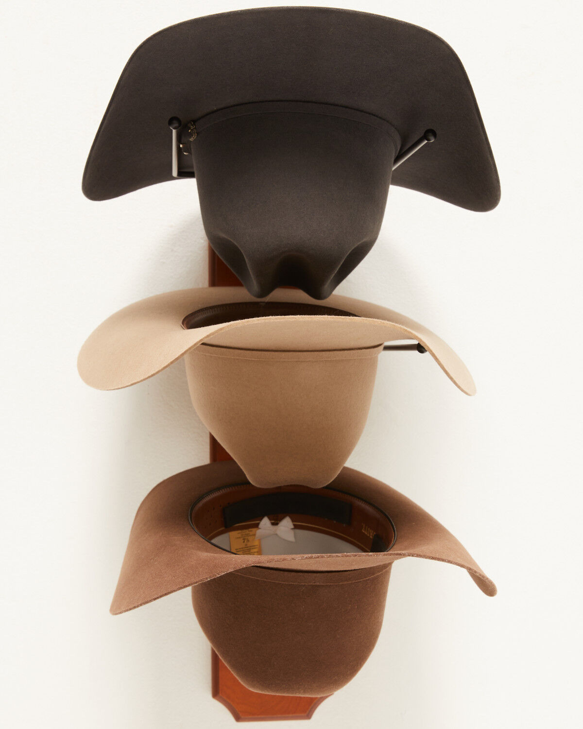 Image #6 - BB Ranch&reg; Rolled Oak 3 Tiered Cowboy Hat Rack, Light Brown, hi-res