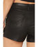 Image #4 - Idyllwind Women's Ellie High Rise Concho Trim Coated Shorts, Black, hi-res