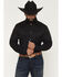 Image #1 - Cody James Black 1978&reg; Men's Lawman Solid Long Sleeve Button-Down Western Shirt, Black, hi-res