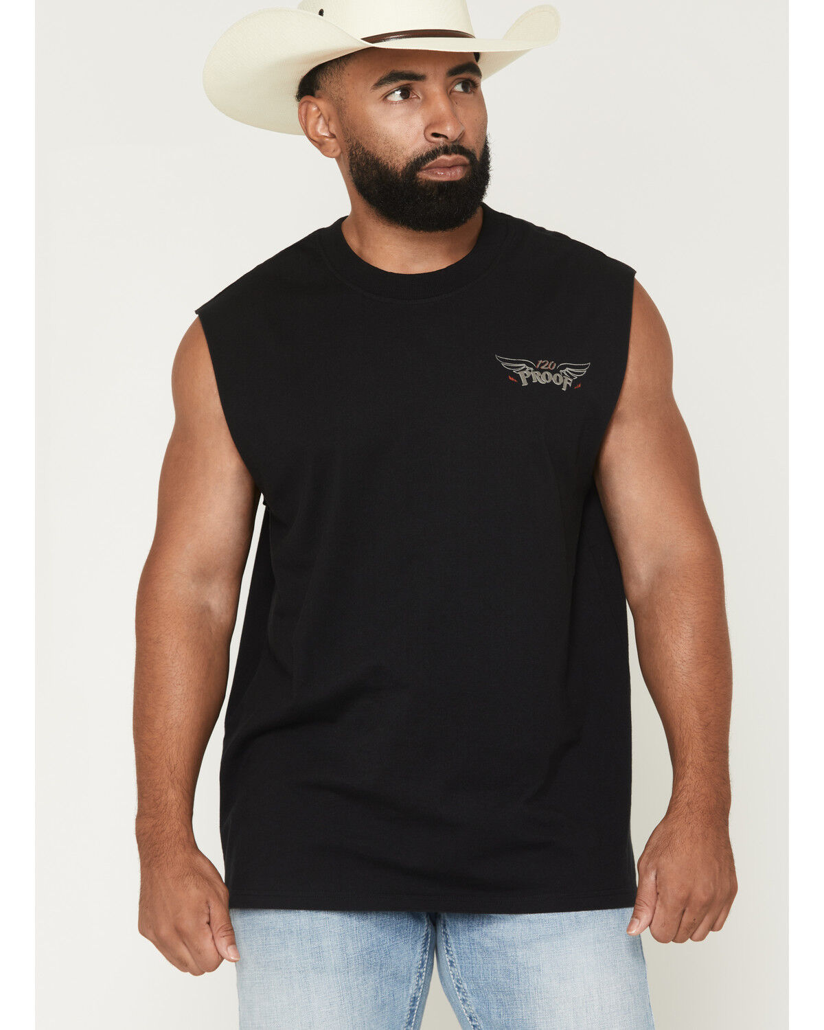 Image #2 - Moonshine Spirit&reg; Men's Guitar Skull Muscle Tank, Black, hi-res