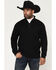 Image #1 - Cody James Black 1978&reg; Men's Parker Solid 1/4 Zip Pullover Sweater, Black, hi-res