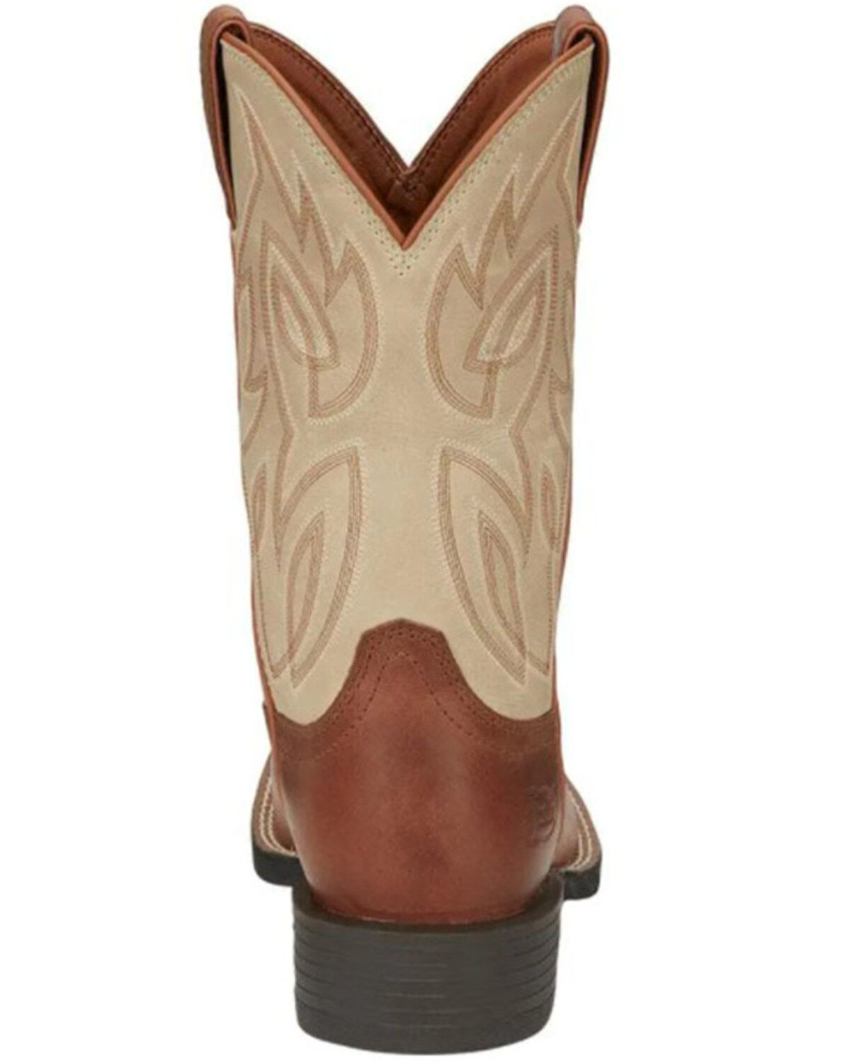 Image #5 - Justin Men's Stampede Canter Performance Western Boots - Broad Square Toe, Brown, hi-res
