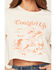 Image #3 - Cowgirl Up Women's Way Out West Short Sleeve Cropped Graphic Tee, Cream, hi-res