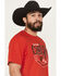 Image #2 - Cinch Men's Cinch Jean Short Sleeve Graphic T-Shirt, Red, hi-res