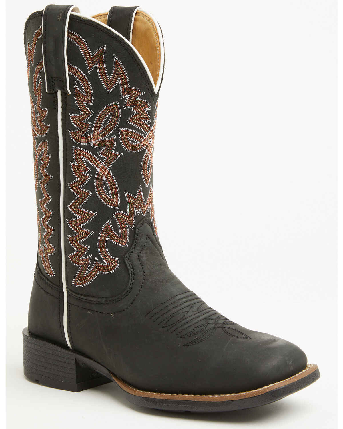 Justin Women's Ashtyn Performance Western Boots - Broad Square Toe, Black, hi-res