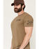Image #3 - Grunt Style Men's 1776 Flag Short Sleeve Graphic T-Shirt, Olive, hi-res