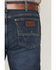 Image #4 - Wrangler Retro Men's 77MWZ Hoffman Dark Wash Slim Bootcut Stretch Denim Jeans, Dark Wash, hi-res