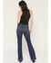 Image #1 - 7 For All Mankind Women's Tailorless Dojo Slim Trouser Stretch Denim Jeans, Dark Wash, hi-res