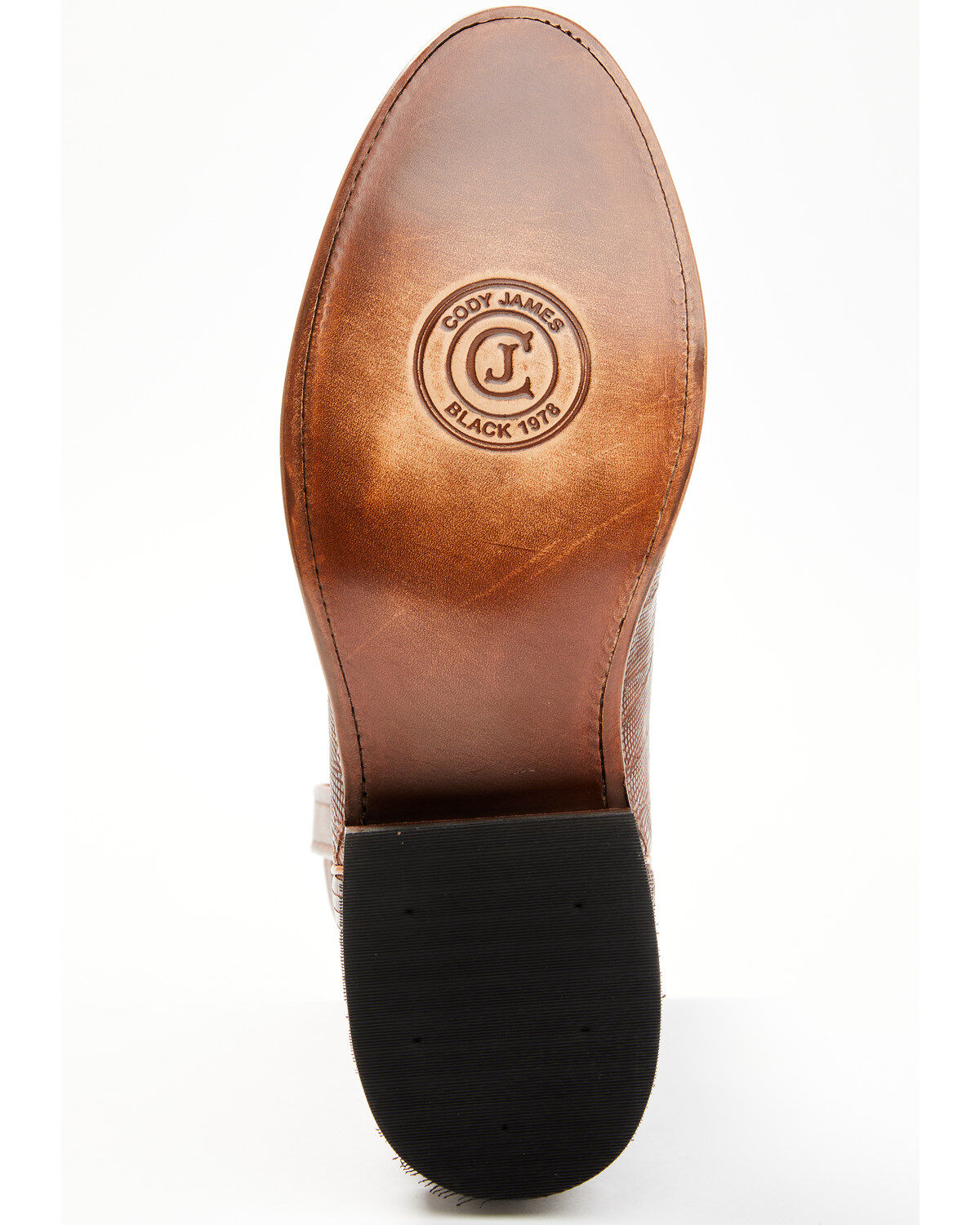 Image #7 - Cody James Black 1978&reg; Men's Carmen Exotic Teju Lizard Roper Boots - Round Toe, Cognac, hi-res