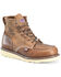 Image #1 - Carolina Men's AMP 6" Roughout Moc Work Boots - Steel Toe, Brown, hi-res