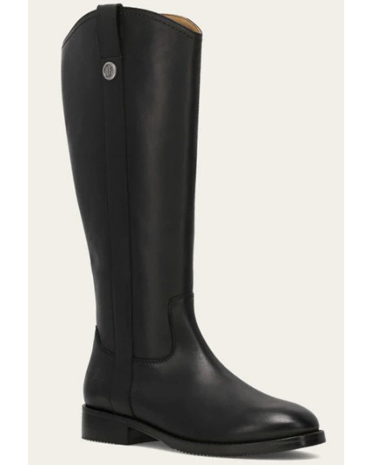 Image #1 - Frye Women's Melissa Lug Button Tall Western Boots - Round Toe, Black, hi-res