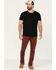Image #1 - Brothers and Sons Men's Port Wash Tucker Slim Straight Stretch Denim Jeans, Wine, hi-res