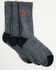 Image #1 - Hawx Men's Crew Socks - 3 Pack, Grey, hi-res