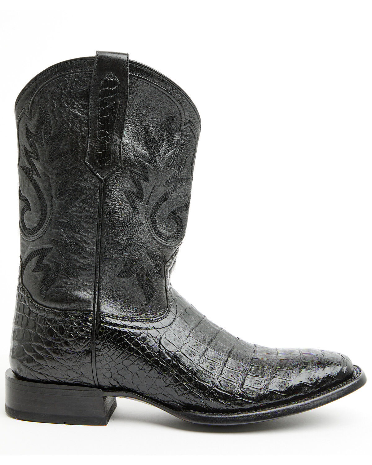 Image #2 - Cody James Black 1978&reg; Men's The Hayward Exotic Caiman Belly Western Boots - Broad Square Toe, Black, hi-res