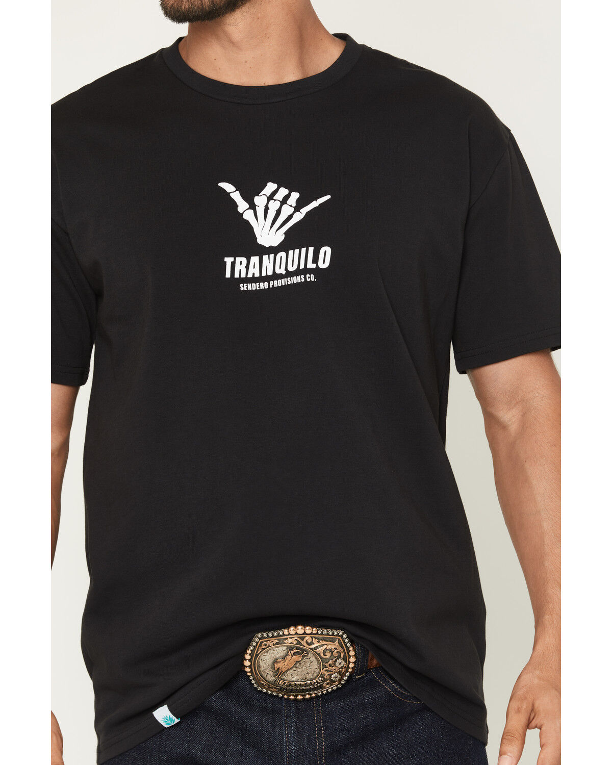 Image #3 - Sendero Provisions Men's Tranquilo Short Sleeve Graphic T-Shirt, Black, hi-res
