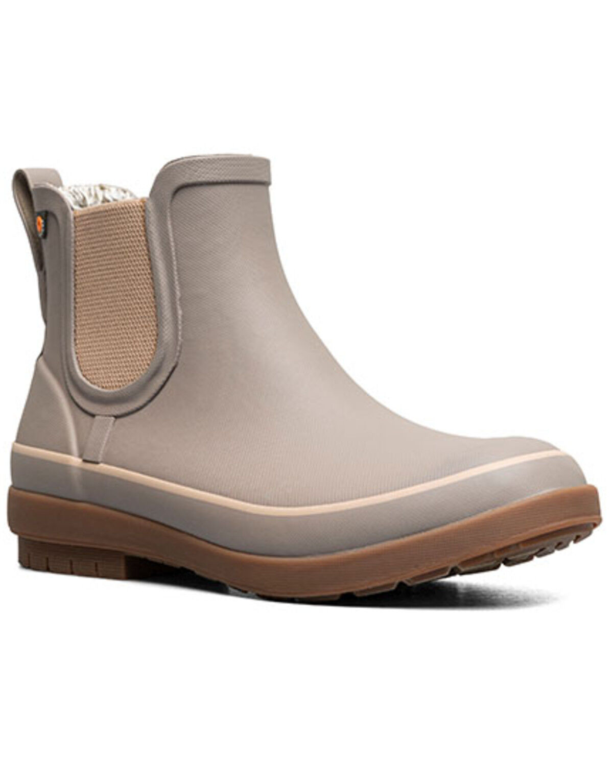 Bogs Women's Amanda Chelsea II Slip-On Rain Boots - Soft Toe, Beige, hi-res